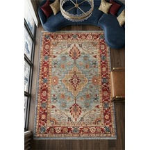 Dekoratif Halı Kaymaz Taban Leke Tutmaz Yıkanabilir Kilim Özel Ölçü Salon Halısı 3032