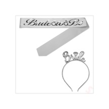 Bride To Be Kuşak Ve Bride Metal Taç Seti - Gümüş