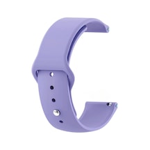 Caseonn Samsung Galaxy Uyumlu Watch 4 Classic 42mm Kordon Esnek Spor Silikon Kayış Lila