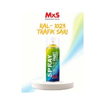 Mxs Ral 1023 Trafik Sarı Akrilik Sprey Boya 400 Ml Siyah