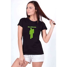 Billie Eilish Baskılı Siyah Kadın Tshirt (534291631)