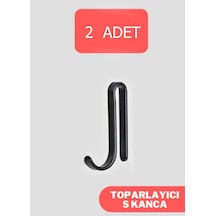 Siyah 2'li Kanca Askı Siyah Diğer