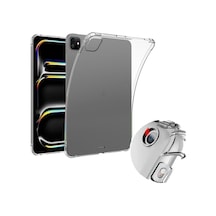 İpad Pro 11 İle Uyumlu 2024 Kılıf Tablet Nitro Anti Shock Silikon Tamamen Şeffaf Görünümlü Kapak İpad Pro 11 İle Uyumlu Tablet Kılıf Şeffaf Renk