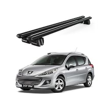 Pençe Peugeot 207 Sw 2007-2013 Uyumlu Siyah Ara Atkı Port Bagaj Tavan Barı