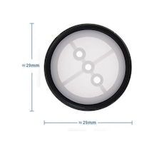 Alkatronik-29Mm Mini Rubber Tekerlek 2Mm Mil Uyumlu Robot Oyuncak Wheel