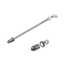 Metal Taharet Borusu 37 Cm Oynar Başlıklı Klozet Taharet Çubuğu Dayanıklı Metal Gövde, Esnek Su