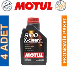 Motul 8100 X-Clean+ 5W-30 Tam Sentetik Motor Yağı 4 x 1 L