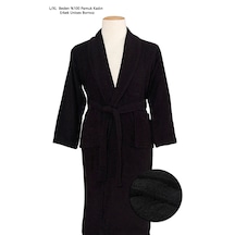%100 Pamuk Unisex Bornoz Lacivert