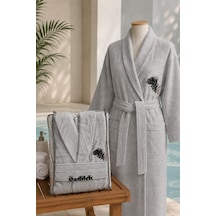 Özdilek Bornoz Golden Palm Gri M Beden