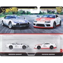 Hot Wheels Premium Jbl03 Car Culture 2 Pack Toyota 2000gt // Toyota Supra Beyaz