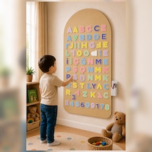 Eğitici Çocuk Oyuncağı Manyetik Puzzle Seti Harfler Ve Rakamlar