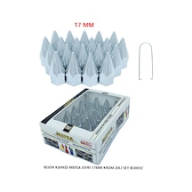Bijon Kapağı Sivri 17 Mm Krom 20 Li Set