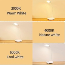 Usb Şarj Edilebilir Masa Lambası, 40 Led 2 Pil 3200mah, Dokunmati Çok Renkli