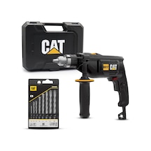 CAT DX17.1 750Watt 13mm Profesyonel Darbeli Matkap + 8 Parça Aksesuar