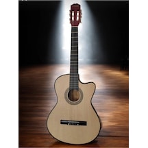 Ludorf Klasik Gitar Ry1967 Naturel Sap Ayarlı Klasik Gitar Taşıma Çantası-pena Seti-kapo Hediyeli Natural