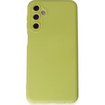 Samsung Galaxy  Uyumlu,  M14 5g Kılıf Nano İçi Kadife Silikon - Sarı