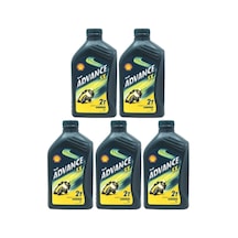 Shell Advance Sx 2t - 2 Zamanlı Motor Yağı 1 Litre - 5 Adet