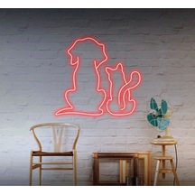 Twins Led Kedi Ve Köpek Figürlü Neon Tabela Kırmızı Model:model:62893366 Kırmızı Twins Led Kedi Ve Köpek Figürlü Neon Tabela Kırmızı Model:model:62893366 Kırmızı