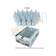Sivri Bijon Kapağı Krom 19 Mm 20Li Set