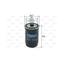 Opel Corsa B Yakit Filtresi 1.5 Td 2000-2000 Valeo 587700