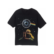 Stoned&Fame Pınk Floy Baskılı T-shirt SIYAH