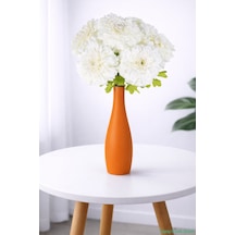 Yapay Çiçek Sitesi Yapay İri Kafalı Gerbera Buketi 6lı Beyaz