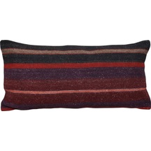 Zehra Abla Halı Yeni El Dokuma Dekoratif Lumbar Kilim Kırlent Yastık Kılıfı 6175