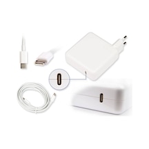 Apple Uyumlu MacBook 87w Max. Usbpd Type-c Şarj Adaptör Retro