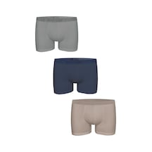 John Frank Natural Modal 3'lü Erkek Boxer Jf3bmodna08 Çok Renkli