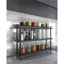İnci Baharatlık,mutfak Rafı, Çok Amaçlı Metal Ayaklı,60cm Sis Gri İnci Baharatlık,mutfak Rafı, Çok Amaçlı Metal Ayaklı,60cm Sis Gri