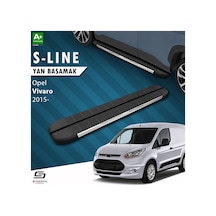 S-dizayn Opel Vivaro B Kısa Şase S-line Krom Yan Basamak 223 Cm 2015-2018 A+ Kalite