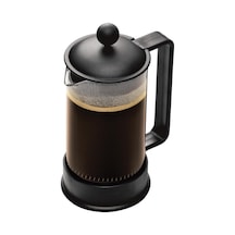 Brazıl Kahve Demleme Aparatı French Press Sistemi, Sabit Paslanmaz Çelik Filtre, 0,35 Litre Siyah Diğer