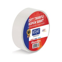 Ayrex Çift Tarafli Köpük Bant 25mmx5m 5025g Diğer