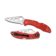 Spyderco C11tr Delıca Traıner Kırmızı Kamp Çakı Çok Renkli
