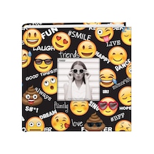 Ayrex Ev-246emj Emoji 200 Pkt 4x6 Fotoğraf Albümü Fotoğraf Albümü, Kağıt, Siyah, Cep