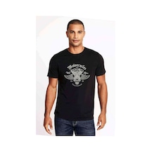 American Motor Wild Rides Baskılı Siyah Erkek Tshirt