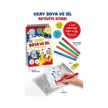 Uzay - Boya Ve Sil Aktivite Kitabı / 3 Yaş +
