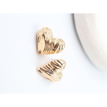 Gold Çelik Küpe 17 Mm Çok Renkli