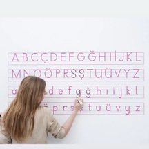 Harfli Kılavuz Statik Kağıt Tahta