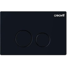 Creavit Terra Mat Siyah Boyalı Kumanda Paneli Mat Siyah
