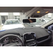 2019-2021 Modellerine Uygun Renault Clio 4 Torpido Koruma Halısı Siyah Kenar Renk Siyah