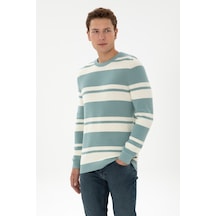 U.S. Polo Assn. Erkek Regular Fit Bisiklet Yaka Mint Kazak 50314952-VR090
