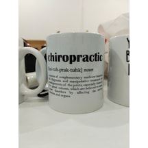 Chiropractic Sözlük Tanımı Kupa - Kiropraktisyen Seramik Bardak Sağlık Hediyesi 325ml Beyaz - Çok Renkli