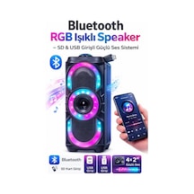 Pl-4525 Bluetooth Rgb Işıklı Speaker 4x2 Sd & Usb Girişli Güçlü Ses Sistemi