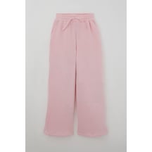 Breeze Kız Çocuk Pantolon Çizgi Detaylı Bağcık Aksesuarlı 8-14 Yaş , Pembe