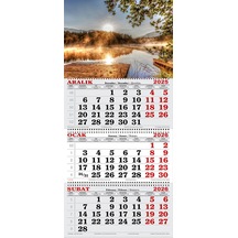 2026 Yılı Gemici Takvimi- Gölde Gündoğumu