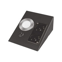 Cata Ct-5110 2 Watt Çift Prizli Siyah Kasa Tezgah Aydınlatma Beyaz