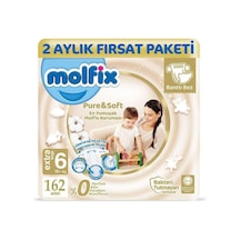 Molfix Pure&Soft 6 Numara Extra Large 2 Aylık Fırsat Paketi 162'li