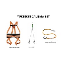 Yüksekte Çalışma Set Emniyet Kemeri-lanyard-tool Lanyard