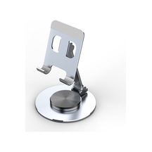 Cbtx 019 Telefon Tablet Montaj Standı 4,7 - 12 İnç Cihaz İçin 360 Derece Döndürme Masaüstü Tutucu - Gümüş
